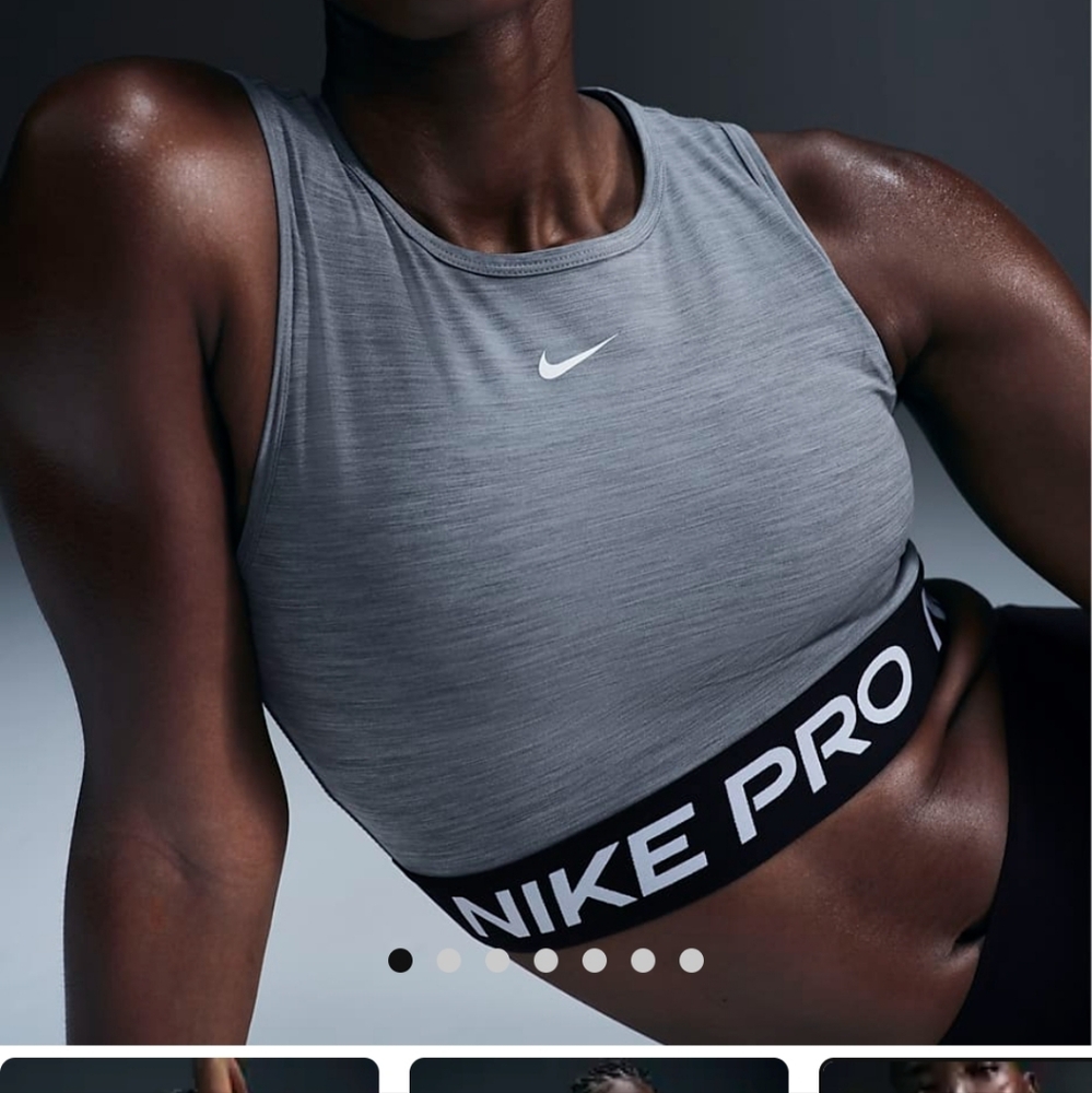 Nike Pro Women's Dri-FIT Cropped Tank Top